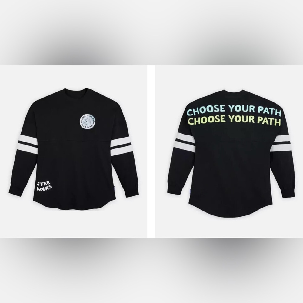Disney Star Wars Choose Your Path Mandalorian Spirit Jersey L/S size Large